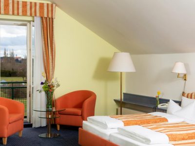 Hotel Gutshof Sagmuehle Junior Suite Ausblick